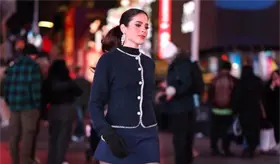 Fátima Bosch se instala en Nueva York y se apodera de Time Square