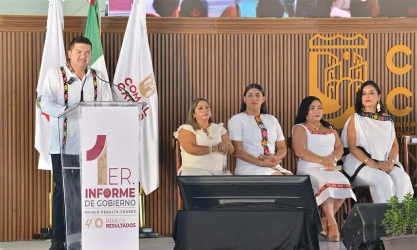 Presume Ovidio Peralta finanzas sólidas y sanas en Comalcalco