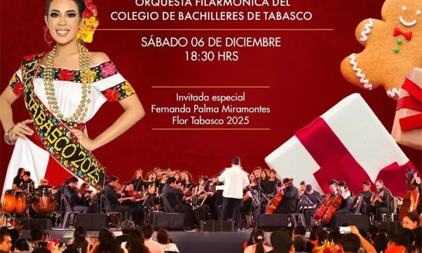Gran concierto navideño de la Orquesta Filarmónica del COBATAB en City Center
