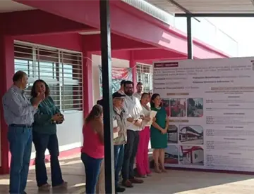 Inaugura SOTOP obras en escuelas de Villa El Cielo y La Huasteca