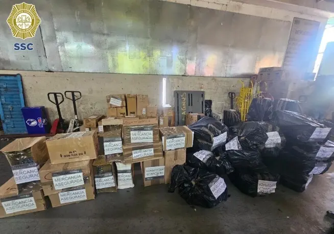 Decomisan en CDMX cigarros ilegales valuados en más de 1 mdp