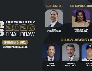 Judge, Brady y O’Neal, las figuras del deporte que estarán en el sorteo del Mundial 2026