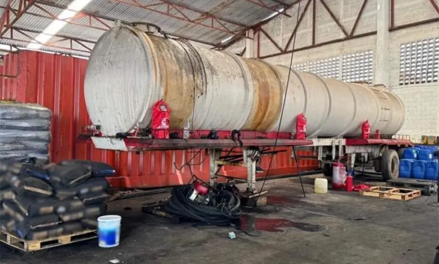 282 mil de litros de huachicol decomisa FGR en noviembre en Tabasco