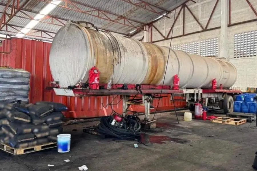 282 mil de litros de huachicol decomisa FGR en noviembre en Tabasco