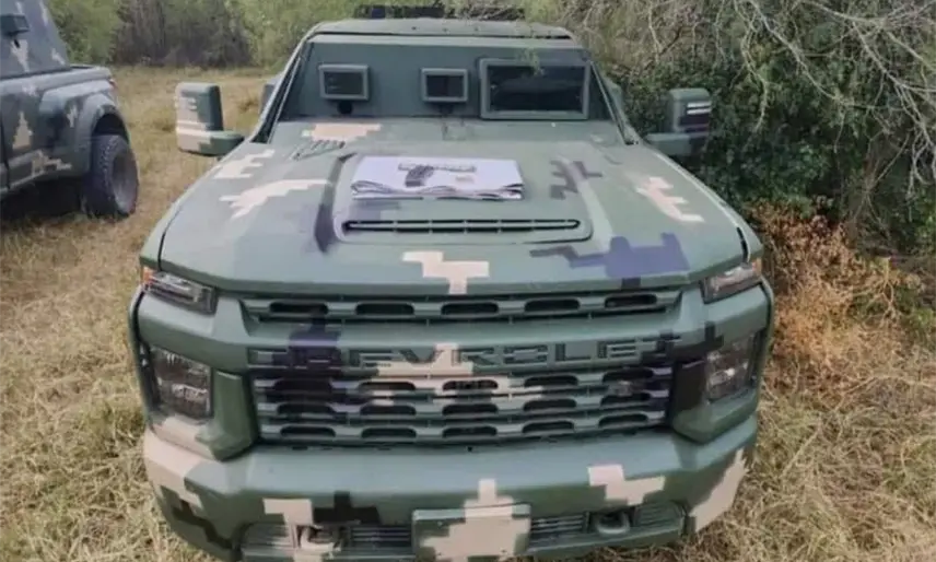 Destruye FGR 2 autos con blindaje artesanal y 59 máquinas tragamonedas en BC Sur