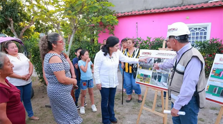 Rehabilita Centro viviendas afectadas por tromba en Buenavista Río Nuevo y en González