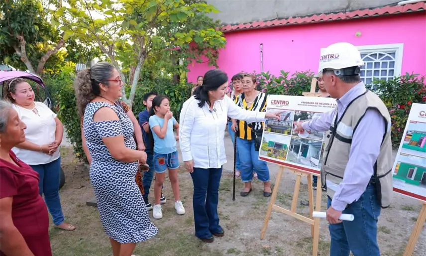 Rehabilita Centro viviendas afectadas por tromba en Buenavista Río Nuevo y en González