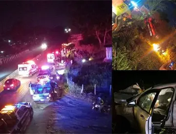 Vuelca patrulla de Policía Municipal en Cunduacán tras choque con particular