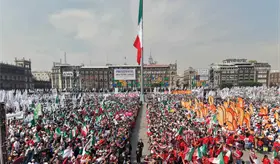 Presume Sheinbaum concentración de más de 600 mil personas en el Zócalo