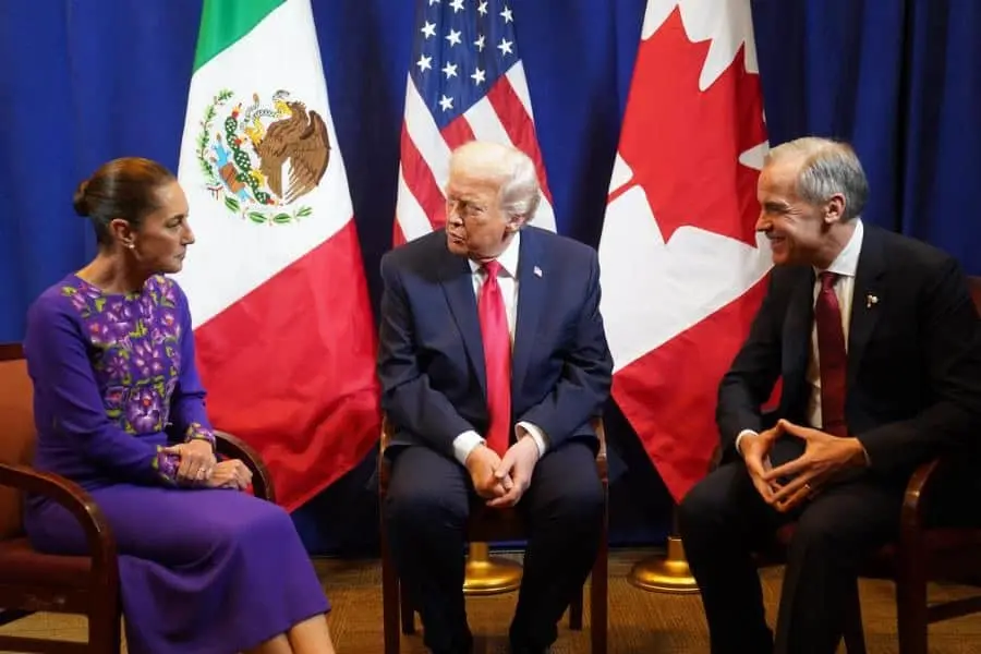 Sheinbaum, Trump y Carney sostienen primer cara a cara trilateral