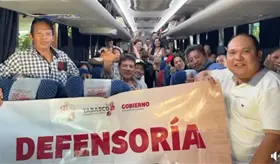 Gobierno de Tabasco habría pagado 11.2 mdp en camiones para evento de Sheinbaum, afirma MAD