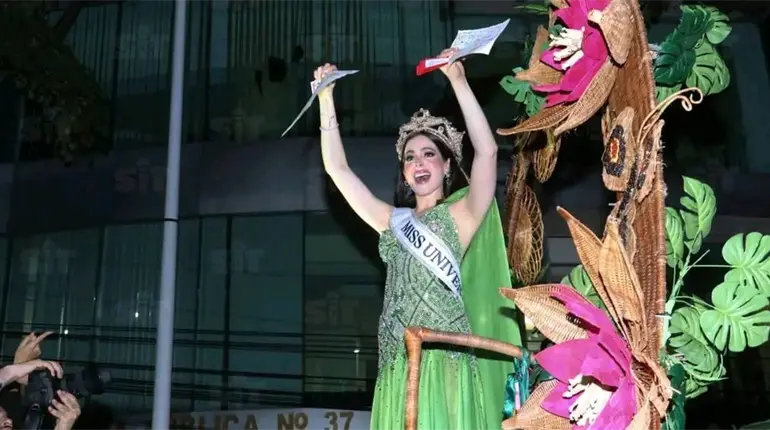 Ajustan recorrido de Miss Universe Fátima Bosch en Villahermosa