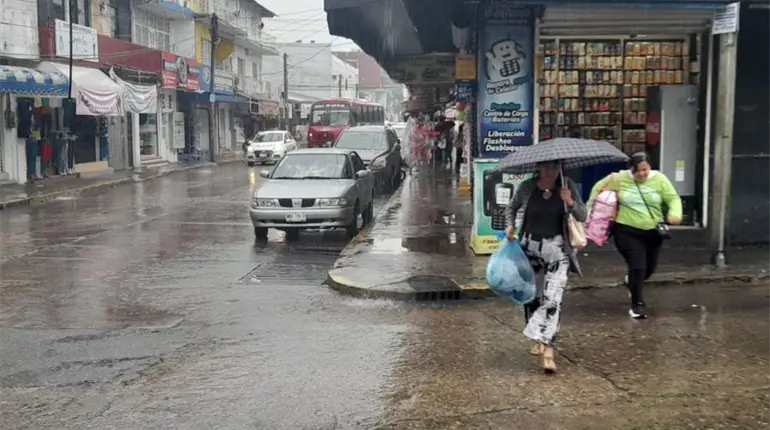 Prevén intervalos de chubascos para Tabasco durante este jueves