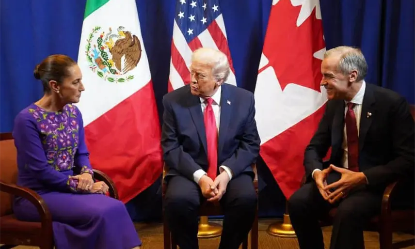 Trump califica de muy productiva" la reunión con Sheinbaum y Carney tras sorteo del mundial