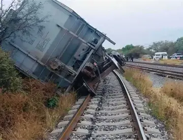 Se descarrilan nueve góndolas de un tren en Hidalgo