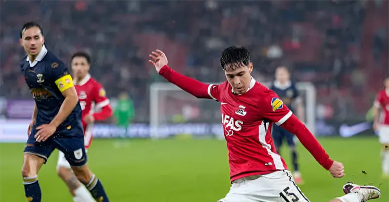 AZ Alkmaar y Mateo Chávez ligan cuatro partidos sin conocer la victoria en la Eredivisie