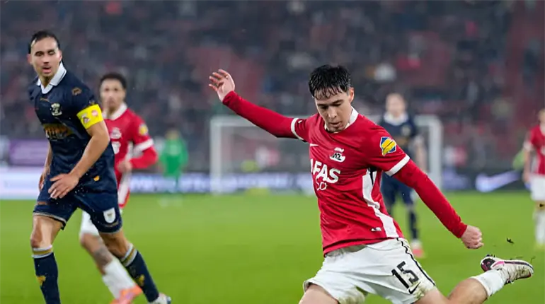 AZ Alkmaar y Mateo Chávez ligan cuatro partidos sin conocer la victoria en la Eredivisie