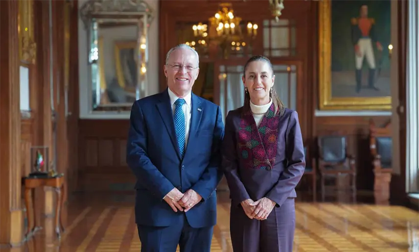 Sheinbaum se reúne con José Medina Mora, nuevo presidente del CCE