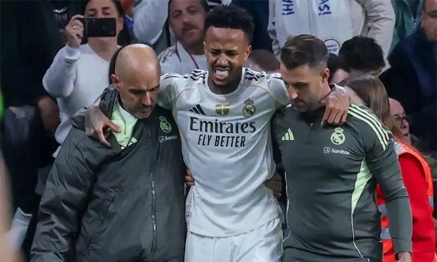 Éder Militão será baja hasta por ocho meses con el Real Madrid