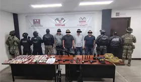 Aseguran a integrantes del Cártel de Sinaloa en Chiapas; se hacían pasar por policías para delinquir