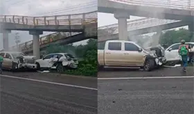 4 heridos deja choque en Simón Sarlat, Centla