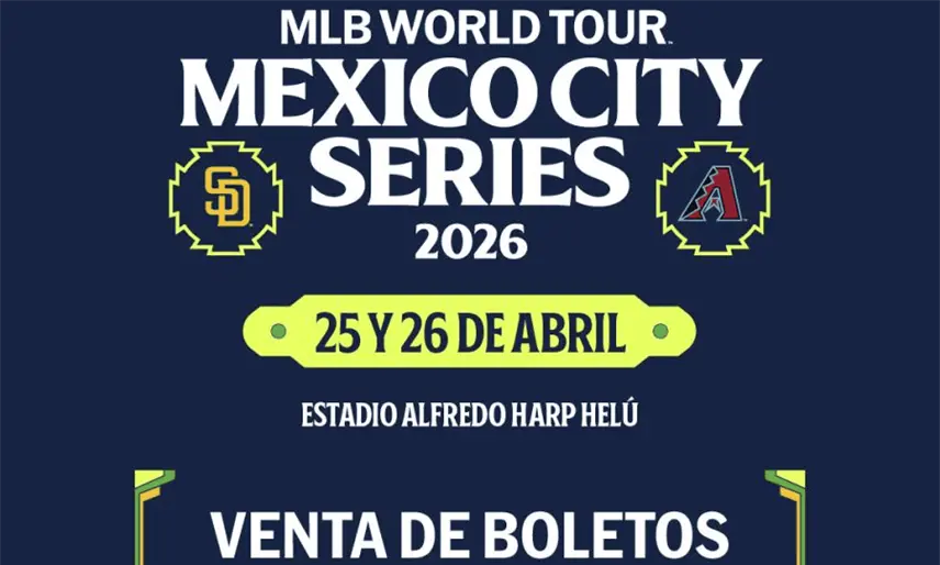 Padres y Diamondbacks jugarán la México City Series 2026 en el Alfredo Harp Helú