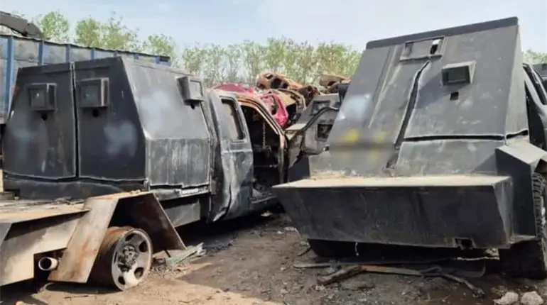 Aseguran 3 talleres de blindaje artesanal de autos en Culiacán