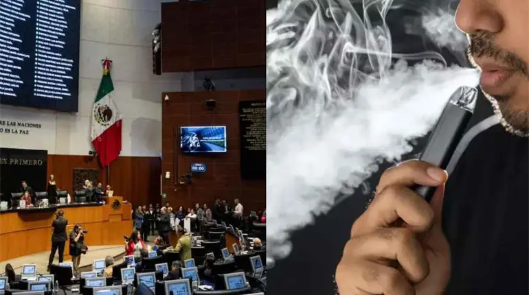 Senado aprueba prohibición de vapeadores y cigarrillos electrónicos en México