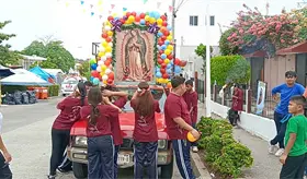 Inician festividades de la Virgen de Guadalupe en el Santuario de la Primero de Mayo
