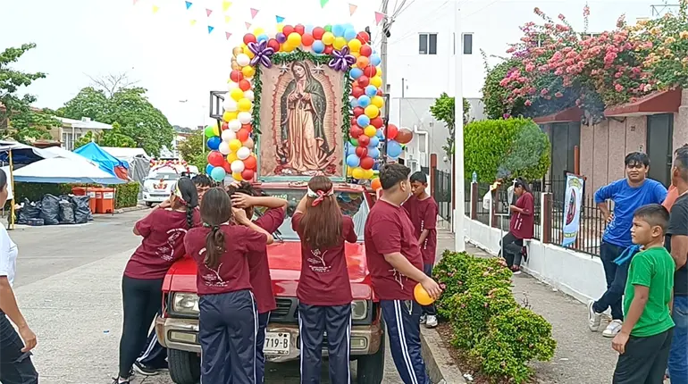 Inician festividades de la Virgen de Guadalupe en el Santuario de la Primero de Mayo