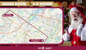 Habrá cierres viales desde las 10:00 am por Caravana Navideña