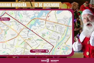 Habrá cierres viales desde las 10:00 am por Caravana Navideña