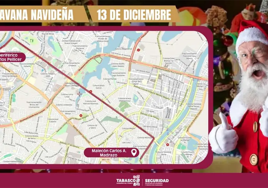 Habrá cierres viales desde las 10:00 am por Caravana Navideña Habrá cierres viales desde las 10:00 am por Caravana Navideña