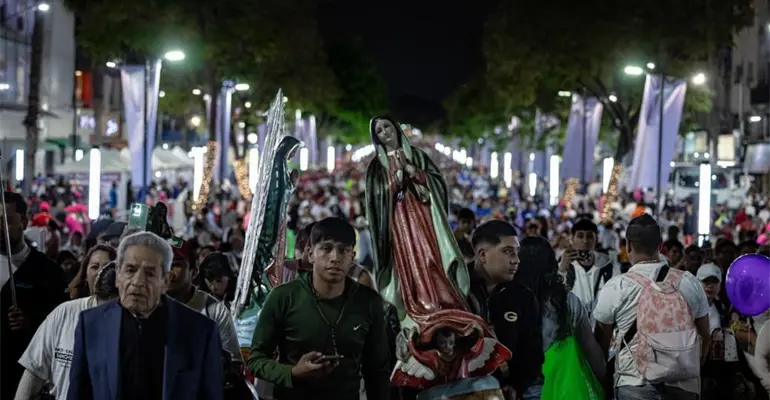 Más de 8 millones de peregrinos visitan a la Virgen de Guadalupe
