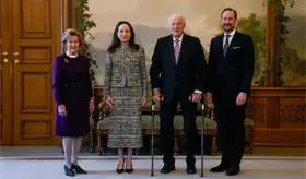 Corina Machado es recibida por los reyes de Noruega
