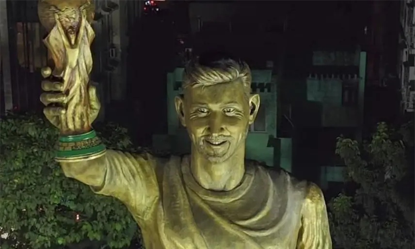 Construyen estatua de Messi de más de 20 metros en la India