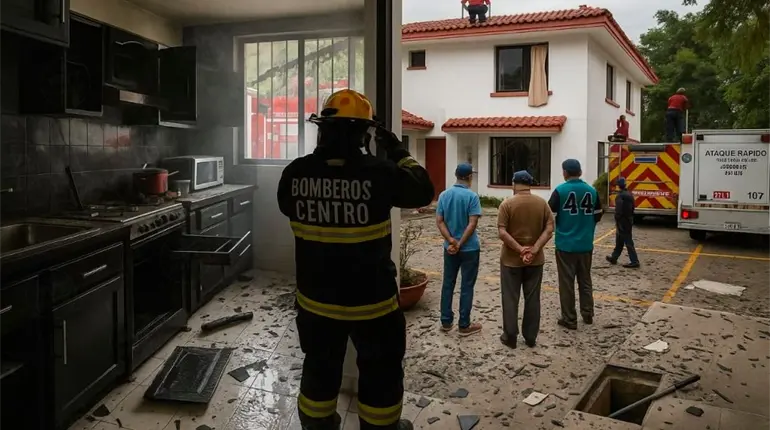 Explosión en residencial de Paseo Usumacinta deja una persona lesionada