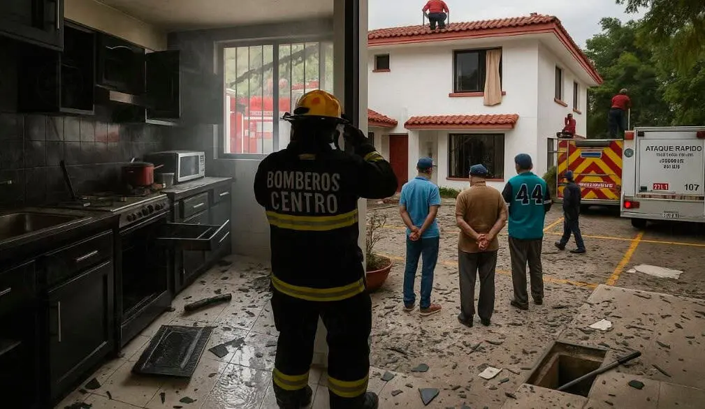 Explosión en residencial de Paseo Usumacinta deja una persona lesionada Explosión en residencial de Paseo Usumacinta deja una persona lesionada