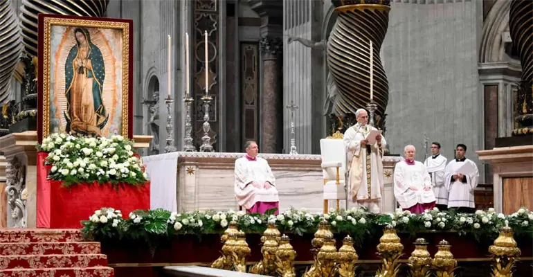 Papa pide a la Virgen de Guadalupe "librar" a jóvenes del crimen y las drogas en México