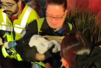 Mujeres policías asisten en labor de parto al interior de vehículo en CDMX