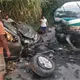 3 heridos por choque entre una combi y un coche en Tacotalpa