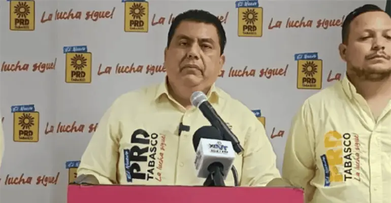 "Se están arrimando a los ganadores": Bracamonte sobre presencia del PRD Tabasco en informe de Yolanda Osuna