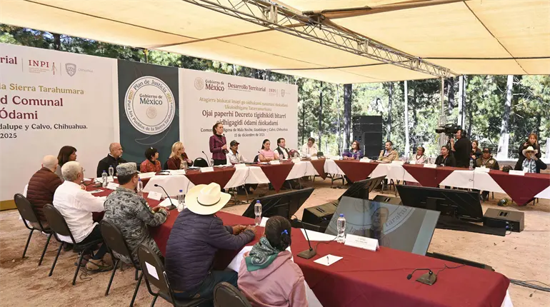 Entrega Gobierno de México más de 3 mil hectáreas a pueblos de la Sierra Tarahumara