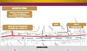 Anuncia Sotop cierres parciales en avenida Universidad para continuar obras de adecuaci&oacute;n vial