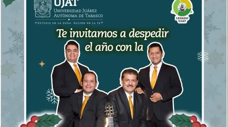Serenata navide&ntilde;a con Los Dandys, gratis en la UJAT