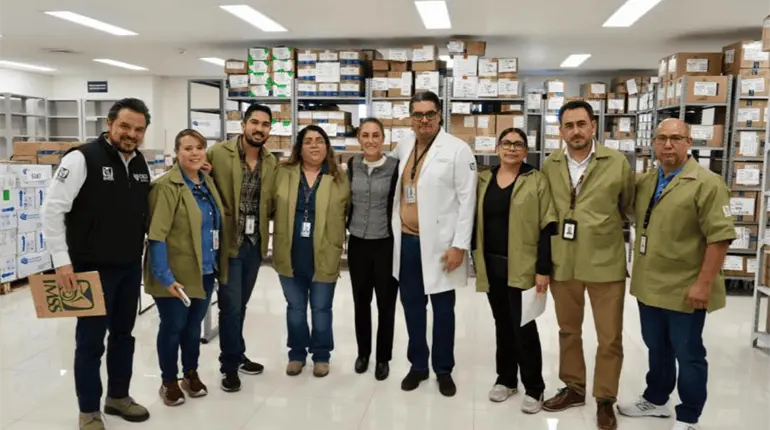 Sheinbaum supervisa abasto de medicamentos a hospital del IMSS en Ciudad Ju&aacute;rez