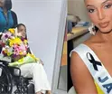 Reaparece Miss Jamaica tras accidente en Miss Universo