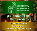 Orquesta Filarm&oacute;nica de Tabasco presenta &acute;Sonidos de la Navidad&acute;