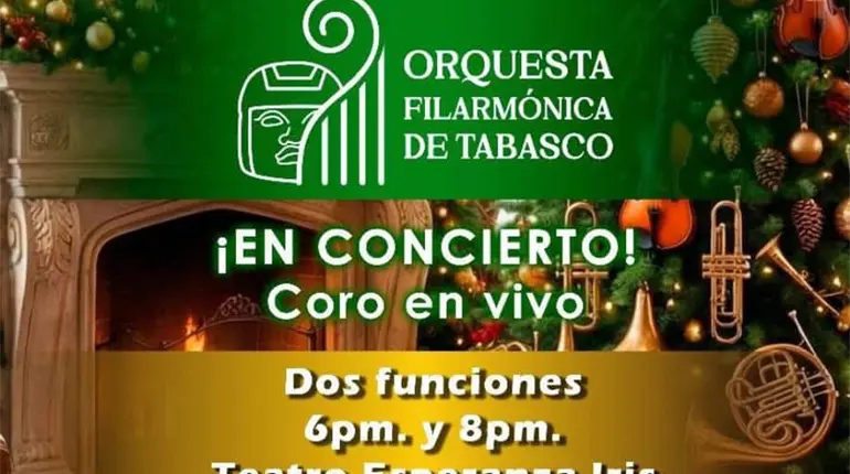Orquesta Filarm&oacute;nica de Tabasco presenta &acute;Sonidos de la Navidad&acute;
