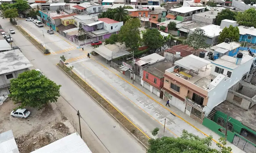 Inaugura Osuna calles y drenaje en la colonia Vicente Guerrero